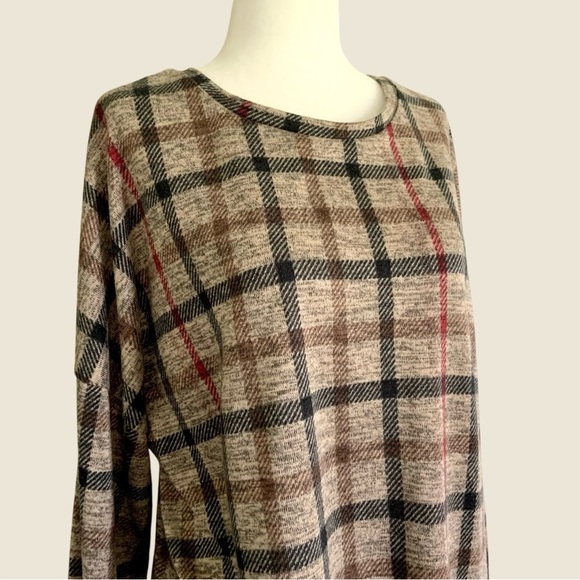 Soyaconcept soft plaid sweater - Picture 2 of 10